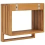 Solid teak wall towel rack 35x20x35 cm by vidaXL, Towel racks - Ref: Foro24-289073, Price: 39,78 €, Discount: %