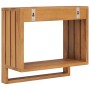 Toallero de pared de teca maciza 35x20x35 cm de vidaXL, Toalleros - Ref: Foro24-289073, Precio: 40,22 €, Descuento: %