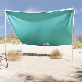 Toldo de playa con anclas de arena verde 304x300 cm