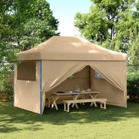 Tienda de fiesta plegable Pop-Up con 4 paredes laterales beige by vidaXL, Tents and gazebos - Ref: Foro24-4005023, Price: 168...