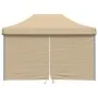 Tienda de fiesta plegable Pop-Up con 4 paredes laterales beige by vidaXL, Tents and gazebos - Ref: Foro24-4005023, Price: 168...