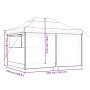 Tienda de fiesta plegable Pop-Up con 4 paredes laterales beige by vidaXL, Tents and gazebos - Ref: Foro24-4005023, Price: 167...