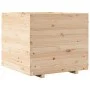Jardinera madera maciza de pino 80x80x72 cm by vidaXL, Pots and planters - Ref: Foro24-3282624, Price: 243,32 €, Discount: %