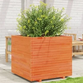Jardinera madera maciza de pino marrón cera 80x80x72 cm von vidaXL, Töpfe und Pflanzgefäße - Ref: Foro24-3282626, Preis: 290,...