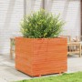 Jardinera madera maciza de pino marrón cera 80x80x72 cm by vidaXL, Pots and planters - Ref: Foro24-3282626, Price: 294,54 €, ...