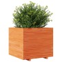Jardinera madera maciza de pino marrón cera 80x80x72 cm by vidaXL, Pots and planters - Ref: Foro24-3282626, Price: 294,54 €, ...
