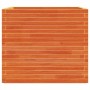 Jardinera madera maciza de pino marrón cera 80x80x72 cm by vidaXL, Pots and planters - Ref: Foro24-3282626, Price: 294,54 €, ...