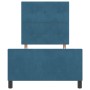 Estructura de cama Azul oscuro 90 x 200 cm Terciopelo