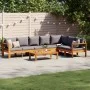Set de sofás de jardín con cojines 5 pzas madera maciza acacia by vidaXL, Garden sets - Ref: Foro24-3214863, Price: 711,48 €,...