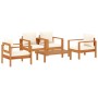 Set de sofás de jardín con cojines 5 pzas madera maciza acacia von vidaXL, Gartensets - Ref: Foro24-3214842, Preis: 570,39 €,...