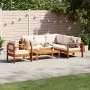 Set de sofás de jardín con cojines 5 pzas madera maciza acacia von vidaXL, Gartensets - Ref: Foro24-3214849, Preis: 623,66 €,...