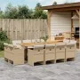 Set comedor de jardín con cojines 13 pzas ratán sintético beige by vidaXL, Garden sets - Ref: Foro24-3277815, Price: 1,00 €, ...