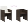 Set comedor de jardín y cojines 15 pzas ratán sintético marrón by vidaXL, Garden sets - Ref: Foro24-3277820, Price: 1,00 €, D...