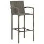 Mesa y taburetes de jardín 3 pzas madera acacia ratán PE gris von vidaXL, Gartensets - Ref: Foro24-3295274, Preis: 242,00 €, ...