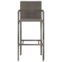 Mesa y taburetes de jardín 3 pzas madera acacia ratán PE gris von vidaXL, Gartensets - Ref: Foro24-3295274, Preis: 250,05 €, ...