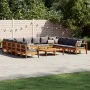Set de sofás de jardín con cojines 10 pzas madera maciza acacia by vidaXL, Garden sets - Ref: Foro24-3214868, Price: 1,00 €, ...