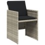 Set de comedor de jardín 11 pzas y cojines ratán sintético gris by vidaXL, Garden sets - Ref: Foro24-3277798, Price: 667,58 €...