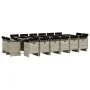 Set comedor jardín y cojines 17 pzas ratán sintético gris claro by vidaXL, Garden sets - Ref: Foro24-3277834, Price: 1,00 €, ...
