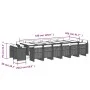 Set comedor jardín y cojines 17 pzas ratán sintético gris claro by vidaXL, Garden sets - Ref: Foro24-3277834, Price: 1,00 €, ...