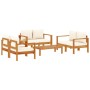 Set de sofás de jardín con cojines 5 pzas madera maciza acacia by vidaXL, Garden sets - Ref: Foro24-3214840, Price: 652,00 €,...