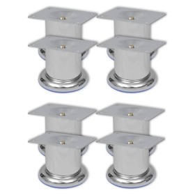 Sofabeine 8 Einheiten rund Chrom 60 mm von vidaXL, Stuhl- und Sofastützen - Ref: Foro24-3051485, Preis: 15,05 €, Rabatt: %