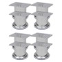 Sofa legs 8 units round chrome 60 mm by vidaXL, Chair and sofa supports - Ref: Foro24-3051485, Price: 15,05 €, Discount: %