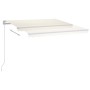 Manuell ausfahrbare Markise mit cremefarbener LED 450x300 cm von vidaXL, Markisen - Ref: Foro24-3068922, Preis: 393,07 €, Rab...