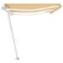 Manual retractable awning with yellow and white LED light 600x300 cm by vidaXL, Awnings - Ref: Foro24-3069603, Price: 662,63 ...