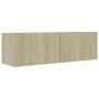 TV-Schrank aus eichenfarbenem Sperrholz, 100 x 30 x 30 cm von vidaXL, TV-Möbel - Ref: Foro24-801484, Preis: 46,46 €, Rabatt: %
