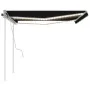 Manual retractable awning with anthracite gray LED light 4.5x3 m by vidaXL, Awnings - Ref: Foro24-3069964, Price: 479,86 €, D...