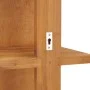 Espejo de pared con estantes madera de teca maciza 30x30x120 cm de vidaXL, Espejos - Ref: Foro24-289070, Precio: 131,77 €, De...