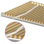 Manual retractable awning with yellow and white LED light 6x3 m by vidaXL, Awnings - Ref: Foro24-3070003, Price: 643,78 €, Di...