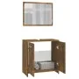 Smoked oak plywood bathroom furniture set by vidaXL, Bathroom furniture - Ref: Foro24-815528, Price: 62,96 €, Discount: %