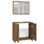 Badezimmermöbelset aus geräuchertem Eichensperrholz von vidaXL, Badezimmermöbel - Ref: Foro24-815528, Preis: 62,96 €, Rabatt: %