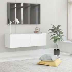Fernsehmöbel für die Wand aus weißem Sperrholz 100x30x30 cm. von vidaXL, TV-Möbel - Ref: Foro24-801481, Preis: 60,80 €, Rabat...