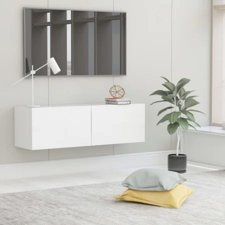 Fernsehmöbel für die Wand aus weißem Sperrholz 100x30x30 cm. von vidaXL, TV-Möbel - Ref: Foro24-801481, Preis: 60,80 €, Rabat...