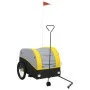 Schwarz-gelber Fahrradanhänger aus Eisen, 45 kg von vidaXL, Fahrradanhänger - Ref: Foro24-94155, Preis: 99,83 €, Rabatt: %