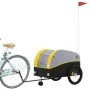 Black and yellow iron bicycle trailer 45 kg by vidaXL, Bicycle trailers - Ref: Foro24-94155, Price: 99,83 €, Discount: %