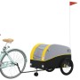 Schwarz-gelber Fahrradanhänger aus Eisen, 45 kg von vidaXL, Fahrradanhänger - Ref: Foro24-94155, Preis: 101,58 €, Rabatt: %