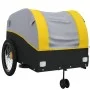 Schwarz-gelber Fahrradanhänger aus Eisen, 45 kg von vidaXL, Fahrradanhänger - Ref: Foro24-94155, Preis: 99,83 €, Rabatt: %