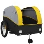 Schwarz-gelber Fahrradanhänger aus Eisen, 45 kg von vidaXL, Fahrradanhänger - Ref: Foro24-94155, Preis: 99,83 €, Rabatt: %
