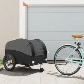 Remolque para bicicleta hierro negro 45 kg de vidaXL, Remolques para bicicletas - Ref: Foro24-94157, Precio: 101,70 €, Descue...