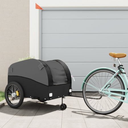 Fahrradanhänger aus schwarzem Eisen, 45 kg von vidaXL, Fahrradanhänger - Ref: Foro24-94157, Preis: 103,52 €, Rabatt: %
