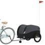 Fahrradanhänger aus schwarzem Eisen, 45 kg von vidaXL, Fahrradanhänger - Ref: Foro24-94157, Preis: 103,52 €, Rabatt: %
