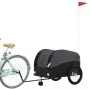 Remolque para bicicleta hierro negro 45 kg de vidaXL, Remolques para bicicletas - Ref: Foro24-94157, Precio: 101,70 €, Descue...