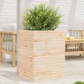 Jardinera de madera maciza de pino 50x50x68,5 cm de vidaXL, Maceteros y jardineras - Ref: Foro24-3282464, Precio: 143,57 €, D...