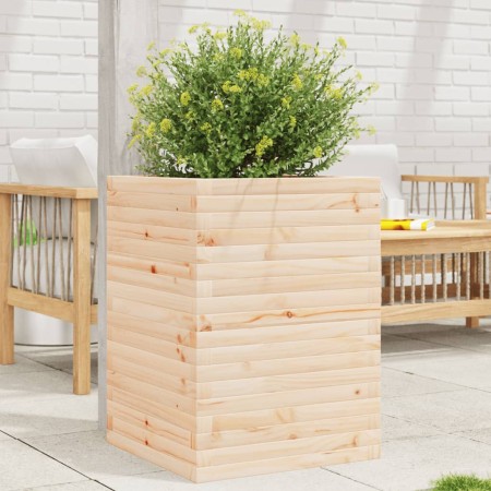 Pflanzgefäß aus massivem Kiefernholz, 50 x 50 x 68,5 cm von vidaXL, Töpfe und Pflanzgefäße - Ref: Foro24-3282464, Preis: 145,...