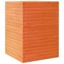 Pflanzgefäß aus massivem, wachsbraunem Kiefernholz, 50 x 50 x 68,5 cm von vidaXL, Töpfe und Pflanzgefäße - Ref: Foro24-328246...
