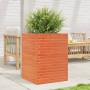 Solid wax brown pine wood planter 50x50x68.5 cm by vidaXL, Pots and planters - Ref: Foro24-3282466, Price: 173,51 €, Discount: %