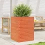 Solid wax brown pine wood planter 50x50x68.5 cm by vidaXL, Pots and planters - Ref: Foro24-3282466, Price: 171,26 €, Discount: %